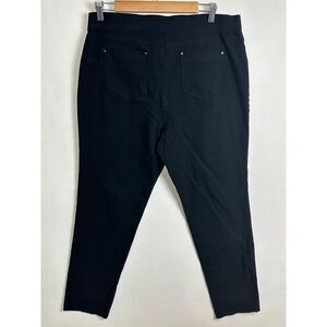 89th and Madison Pants Women's Extra Large XL Black Stretch Pull On‎ Straight